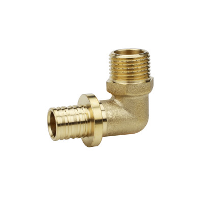 Угольник (угол) 90° с наружной резьбой Varmega Slide-fit VM51414, 20x3/4&quot;, аксиальный