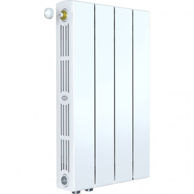 Биметаллический радиатор RIFAR SUPReMO VENTIL 500, 4 секций, Нижнее левое подключение, белый