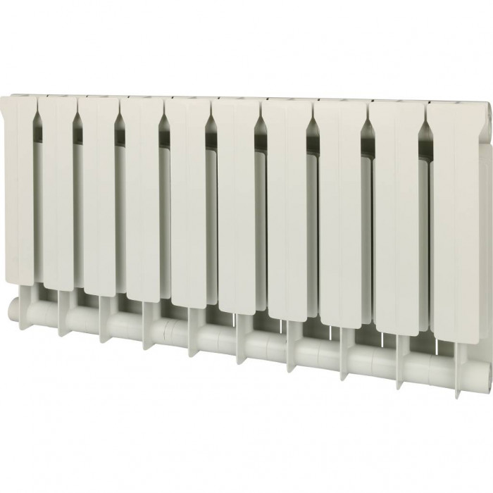 Биметаллический радиатор Global STYLE EXTRA 350, 10 секций, боковое подключение, белый