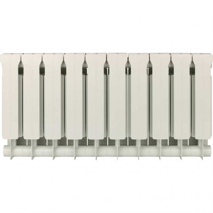 Биметаллический радиатор Global STYLE EXTRA 350, 10 секций, боковое подключение, белый