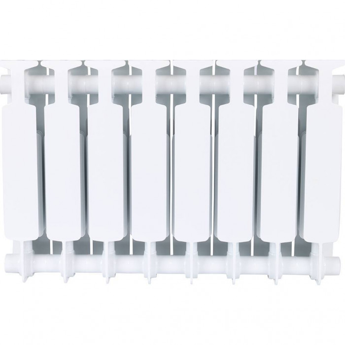 Биметаллический радиатор RIFAR MONOLIT 350, 8 секций, боковое подключение, белый