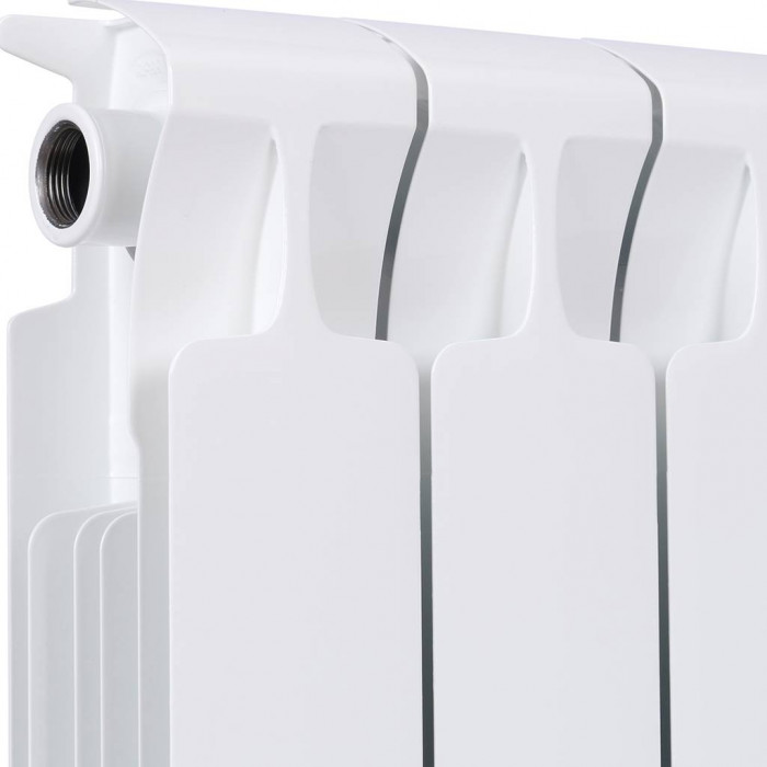 Биметаллический радиатор RIFAR MONOLIT 350, 8 секций, боковое подключение, белый