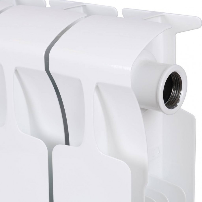 Биметаллический радиатор RIFAR MONOLIT 350, 8 секций, боковое подключение, белый