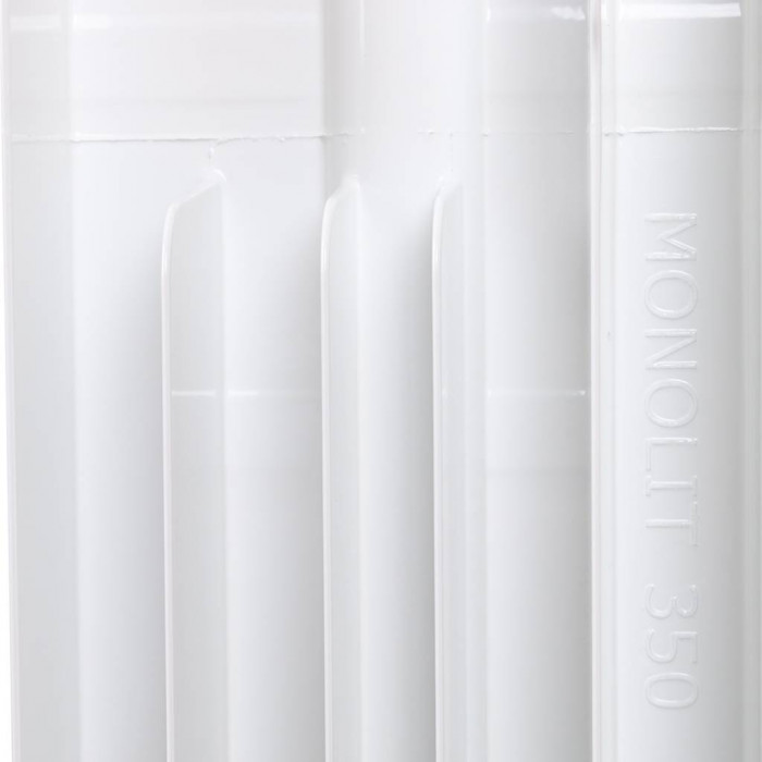 Биметаллический радиатор RIFAR MONOLIT 350, 8 секций, боковое подключение, белый