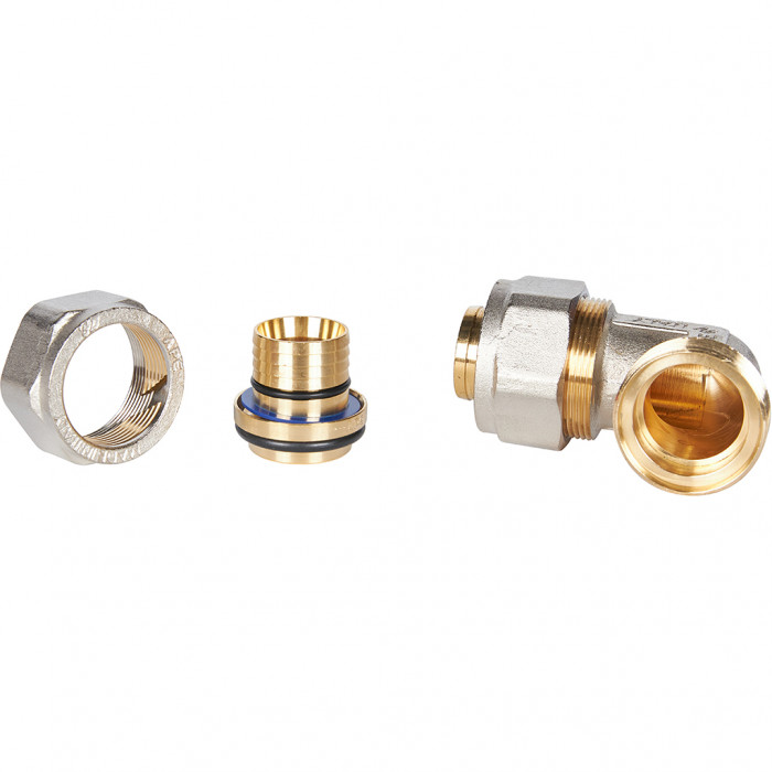 STOUT Угольник 90° 32x32 для металлопластиковых труб винтовой