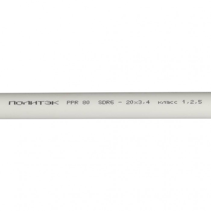 Труба полипропиленовая Политэк d=20x3,4 (PN 20) (Длина: 4 м)