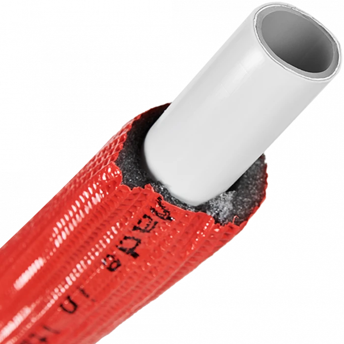 Труба металлопластиковая STOUT в теплоизоляции 20х2,0 (бухта 100 м) (красная)