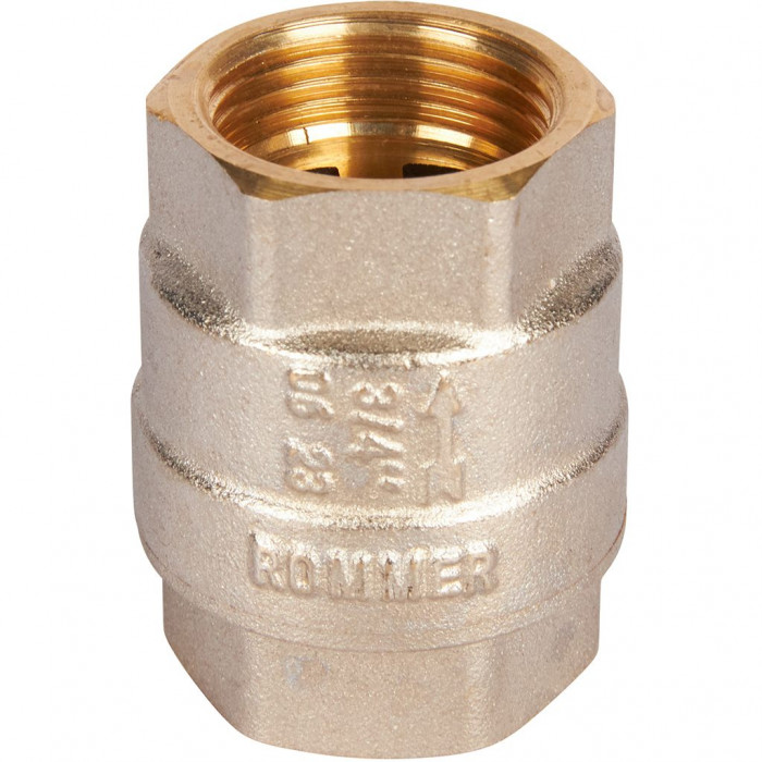 ROMMER RVC-0001-000020 ROMMER 3/4 Клапан обратный пружинный муфтовый с металлическим седлом