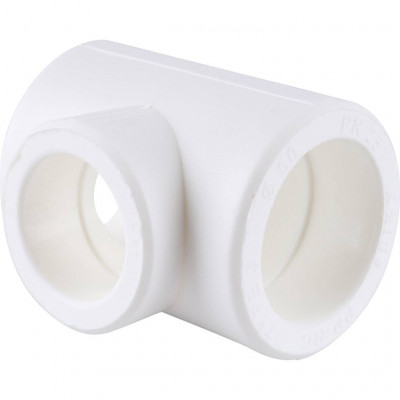 Тройник переходной Kalde 50x40x50 для полипропиленовых труб под сварку (цвет белый)