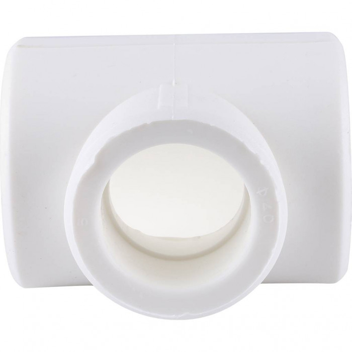 Тройник переходной Kalde 50x40x50 для полипропиленовых труб под сварку (цвет белый)