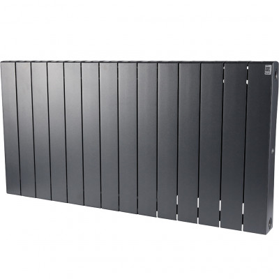 Биметаллический радиатор RIFAR SUPReMO 500, 14 секций, боковое подключение, черный
