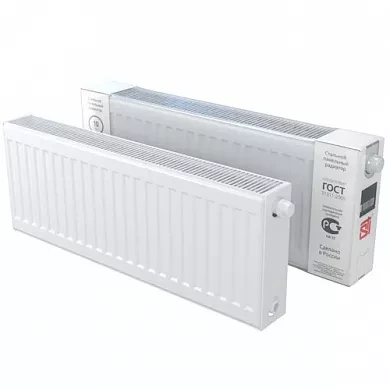 Стальной панельный радиатор STI Ventil Compact 20-500-500, боковое подключение