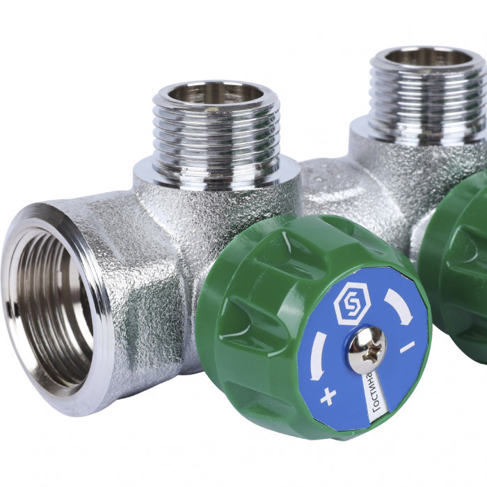 STOUT SMB-6849-341204 STOUT Коллектор регулирующий 3/4", 4 отвода 1/2" плоское уплотнение
