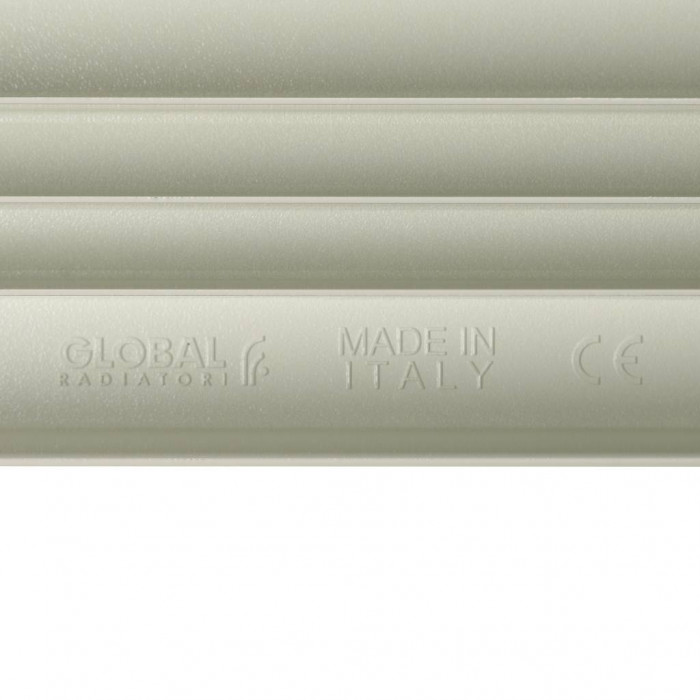 Алюминиевый радиатор STOUT Bravo 500, 4 секций, боковое подключение, белый