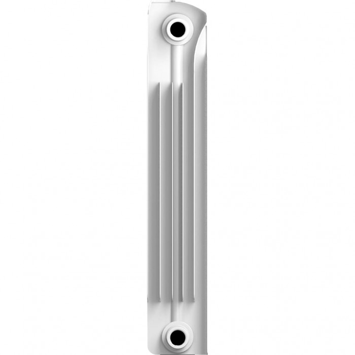 Биметаллический радиатор RIFAR MONOLIT 500, 12 секций, боковое подключение, белый