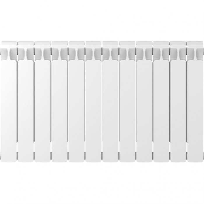 Биметаллический радиатор RIFAR MONOLIT 500, 12 секций, боковое подключение, белый
