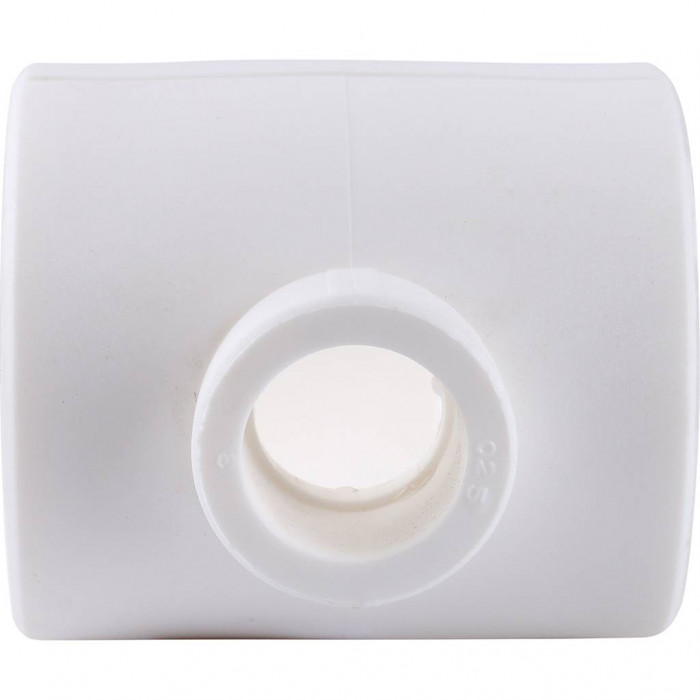 Тройник переходной Kalde 50x25x50 для полипропиленовых труб под сварку (цвет белый)