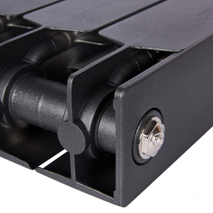 Биметаллический радиатор RIFAR SUPReMO VENTIL 500, 4 секций, нижнее правое подключение, черный