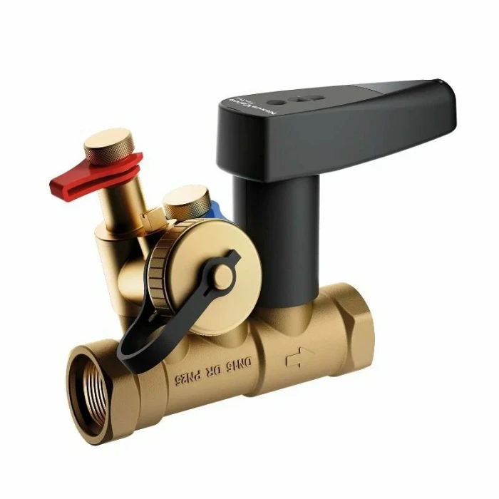 Клапан балансировочный NexusValve Fluctus FODRV с дренажем, DN 25, 25S