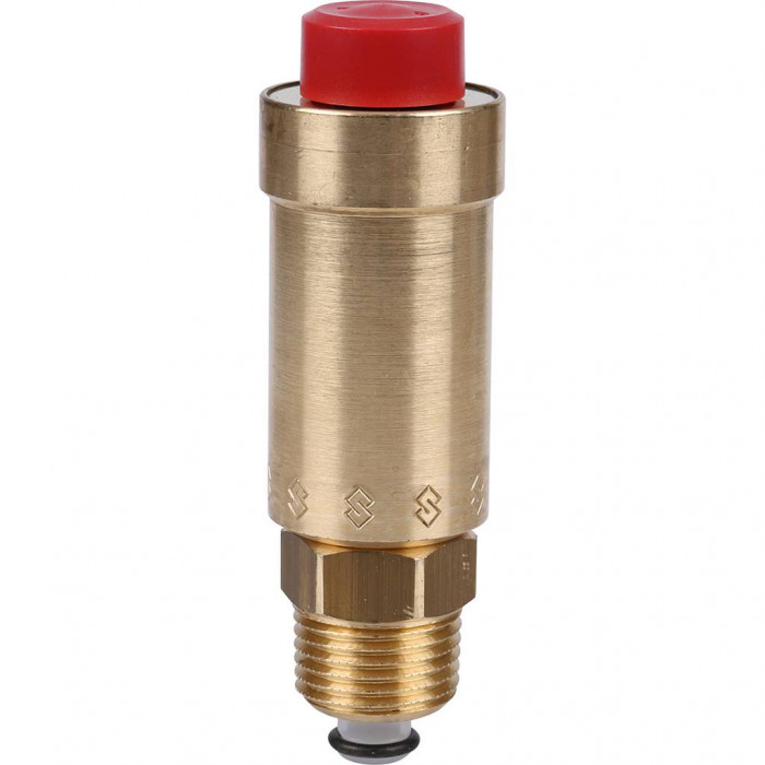 Воздухоотводчик поплавковый 1/2" НР, Tmax=120°С с запорным клапаном, Flexvent Flamco 89000
