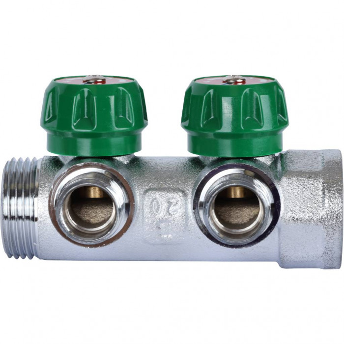 STOUT SMB-6850-011202 STOUT Коллектор регулирующий 1", 2 отвода 1/2"