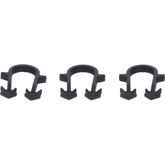 STOUT  Скоба якорная с двойным креплением для труб д.16-20мм, цвет черный, 50 мм