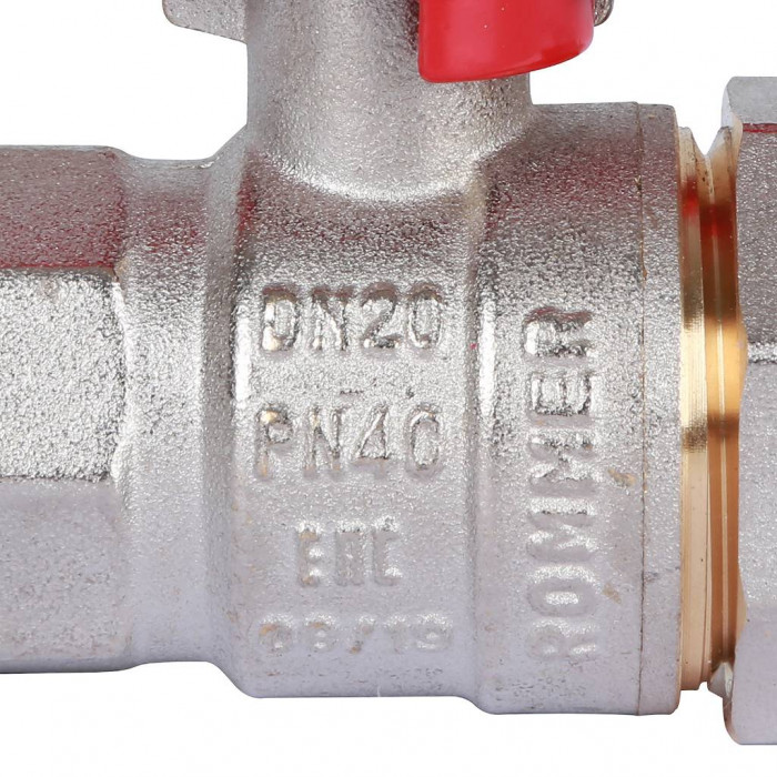 ROMMER  Шаровой кран с американкой 3/4  ВН/НР, ручка бабочка