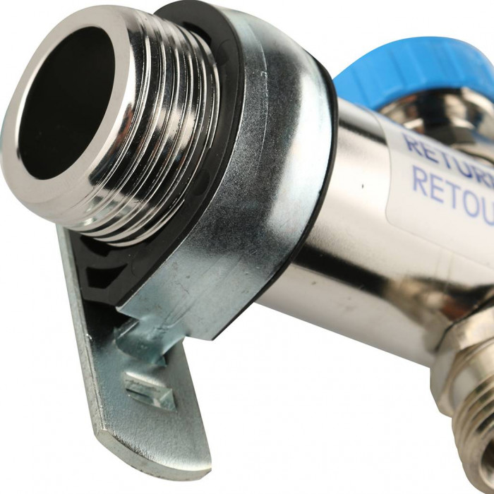 Распределительный коллектор REHAU HKV-D на 9 контуров нержавеющая сталь (12080911002)