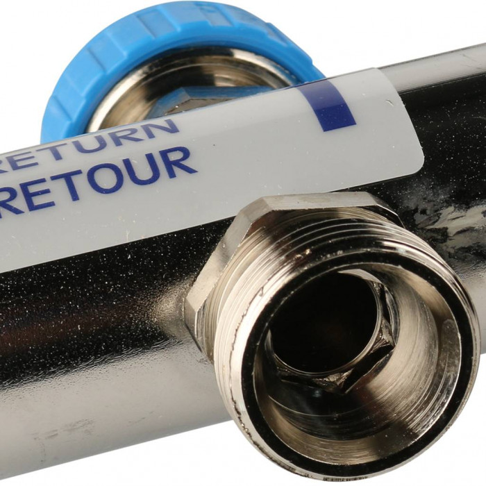 Распределительный коллектор REHAU HKV-D на 9 контуров нержавеющая сталь (12080911002)