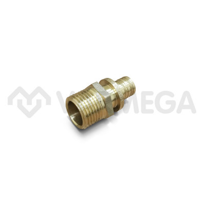 Муфта переходная (переходник) с наружной резьбой Varmega Slide-fit VM51217, 25х1&quot;, латунная, аксиальная
