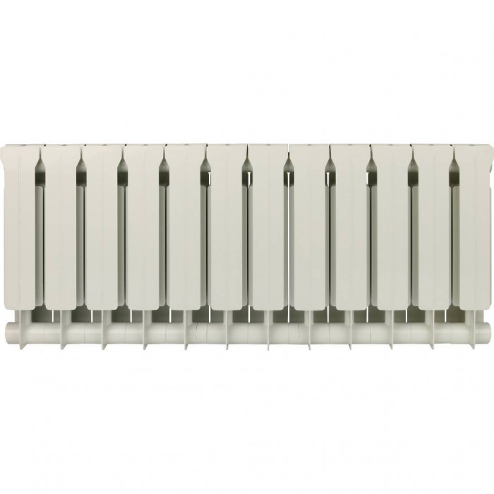 Биметаллический радиатор Global STYLE EXTRA 350, 12 секций, боковое подключение, белый