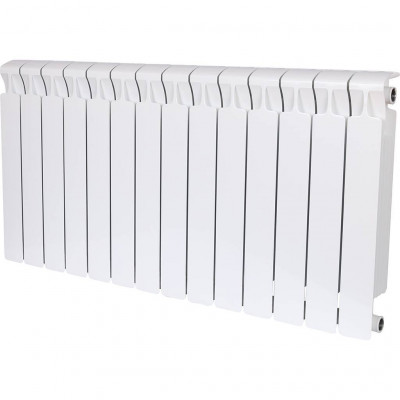 Биметаллический радиатор RIFAR MONOLIT 500, 14 секций, боковое подключение, белый