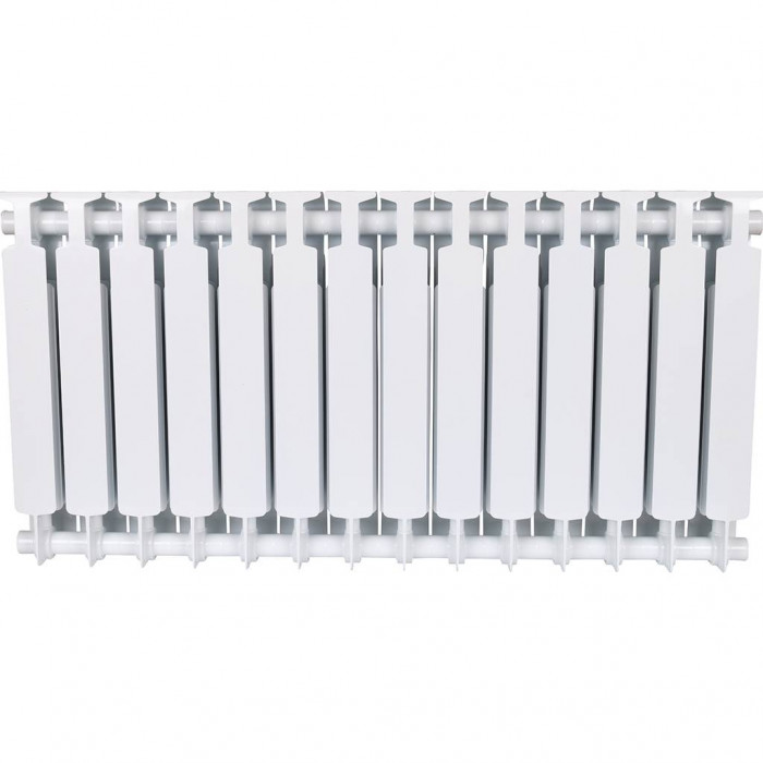 Биметаллический радиатор RIFAR MONOLIT 500, 14 секций, боковое подключение, белый