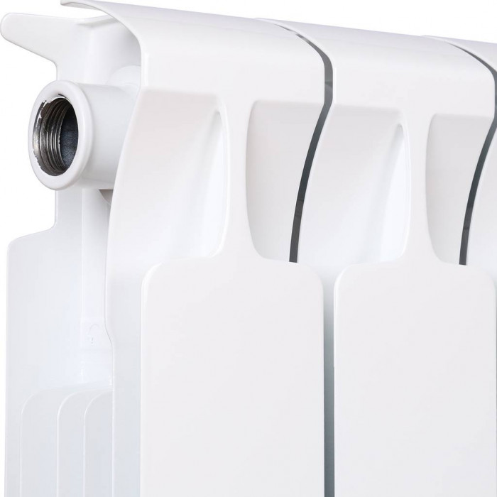 Биметаллический радиатор RIFAR MONOLIT 500, 14 секций, боковое подключение, белый