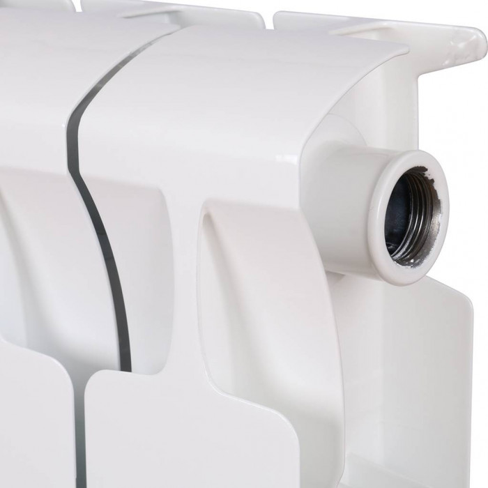 Биметаллический радиатор RIFAR MONOLIT 500, 14 секций, боковое подключение, белый