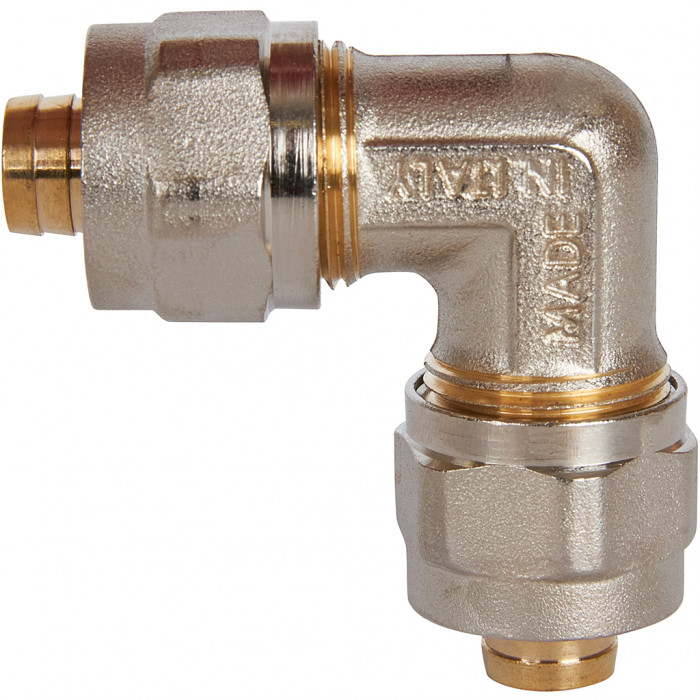 STOUT Угольник 90° 16х16 для металлопластиковых труб винтовой