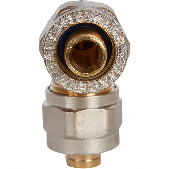 STOUT Угольник 90° 16х16 для металлопластиковых труб винтовой