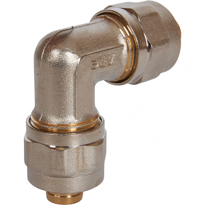 STOUT Угольник 90° 16х16 для металлопластиковых труб винтовой