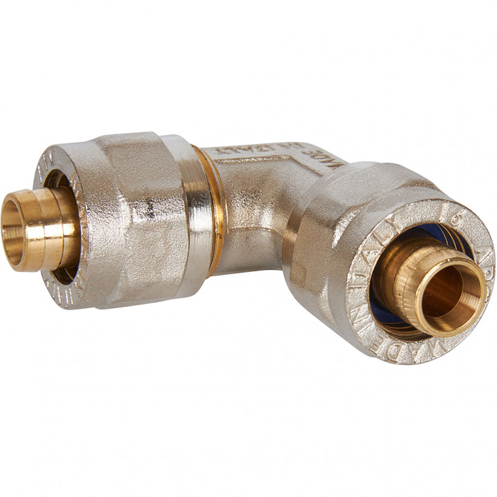 STOUT Угольник 90° 16х16 для металлопластиковых труб винтовой