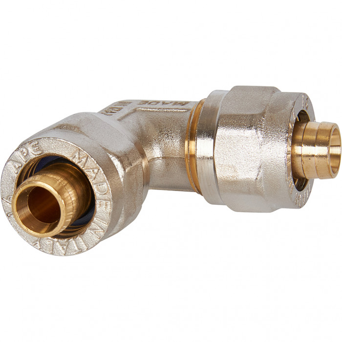 STOUT Угольник 90° 16х16 для металлопластиковых труб винтовой