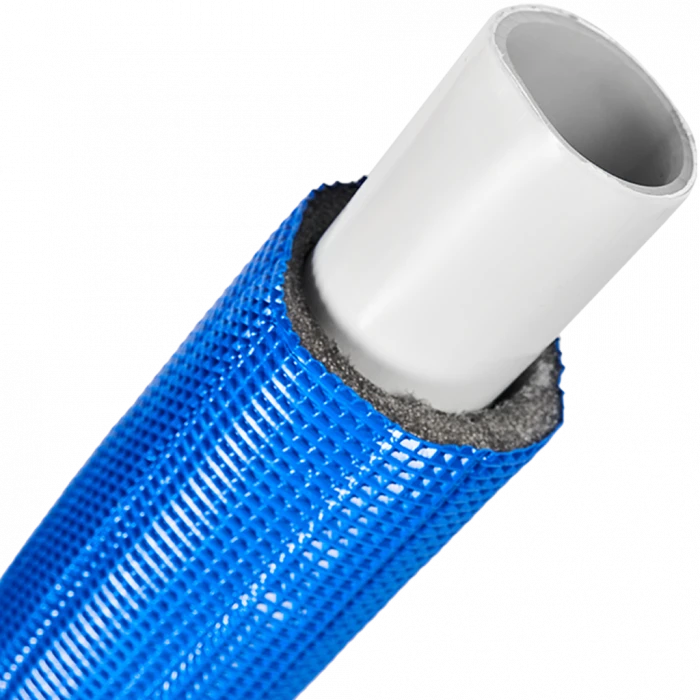 Труба металлопластиковая STOUT в теплоизоляции 32х3,0 (бухта 50 м) (синяя)