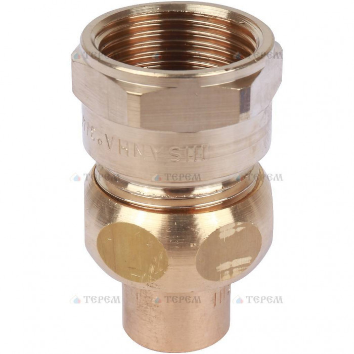 Sanha 4340g сгон ВП-ВР, бронза, самоуплотняющийся 15x3/4, для медных труб под пайку