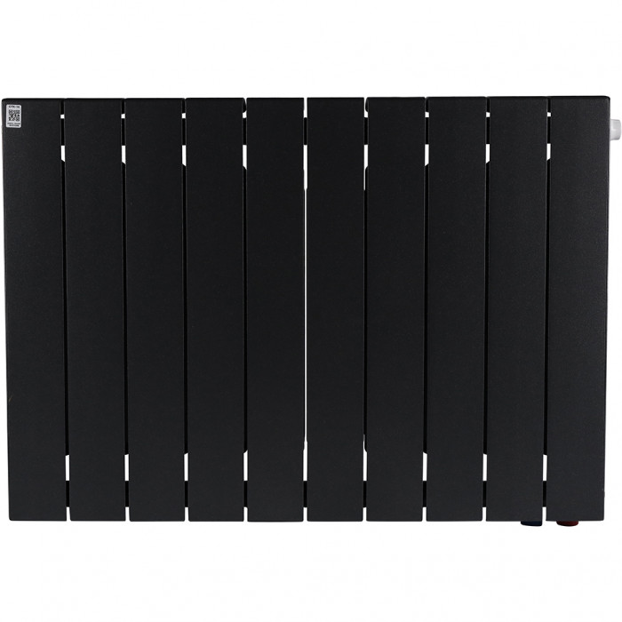 Биметаллический радиатор RIFAR SUPReMO VENTIL 500, 10 секций, нижнее правое подключение, черный