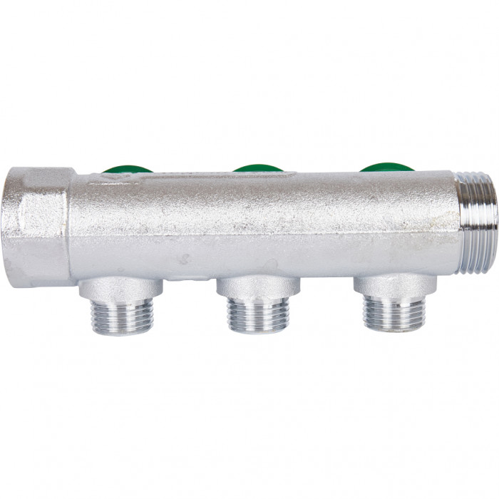 STOUT SMB-6850-011203 STOUT Коллектор регулирующий 1", 3 отвода 1/2"