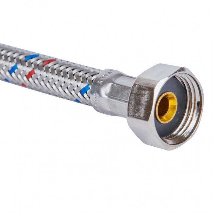 STOUT SHF-1035 Гибкая подводка для воды M 10 (35мм) х ВР 3/8, длина 800 мм