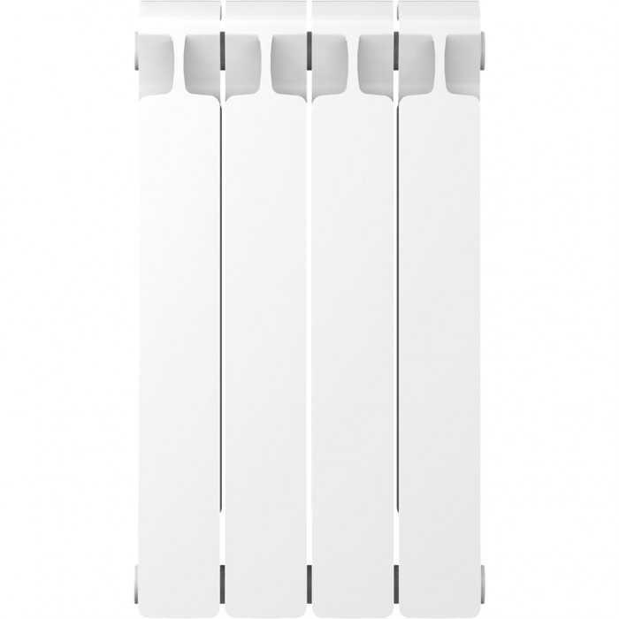Биметаллический радиатор RIFAR MONOLIT 500, 4 секций, боковое подключение, белый