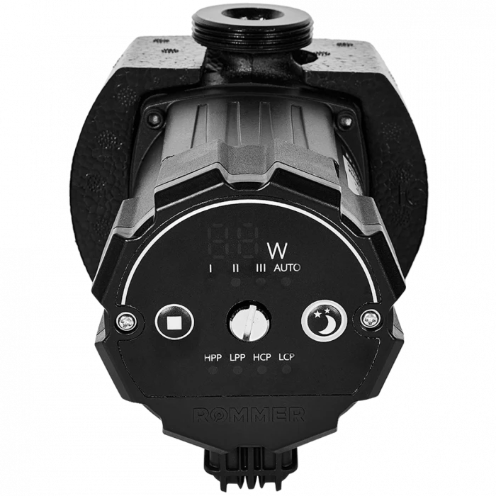 Частотный циркуляционный насос ROMMER PROFI EVO 25/60-130 с гайками и теплоизоляцией