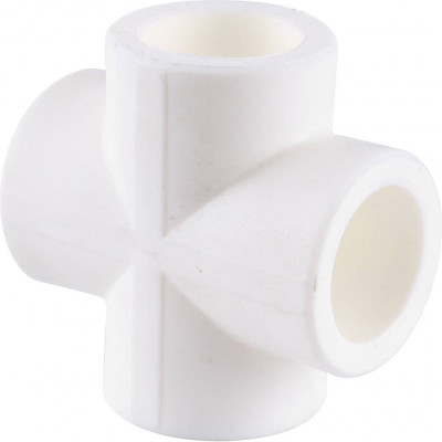 Kalde d=25 Крестовина для полипропиленовых труб под сварку (цвет белый)