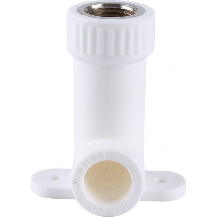 Угольник Kalde удлиненный с креплением для труб (внутр. резьба, 20x1/2 )