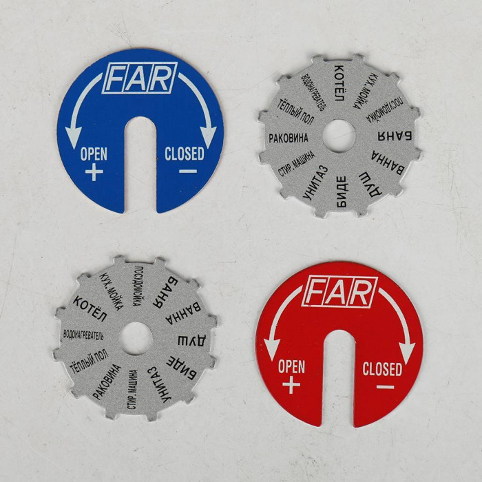 Коллектор распределительный FAR 1 , проходной, хромированный, 2 отвода 3/4 плоское уплотнение